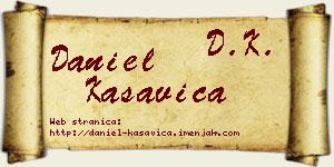 Daniel Kasavica vizit kartica